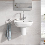 GROHE Euro Ceramic Round Semi-Pedestal