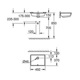 GROHE Cube Ceramic Undermount Vanity Basin