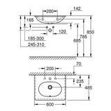 GROHE Essence Wall-Hung Basin